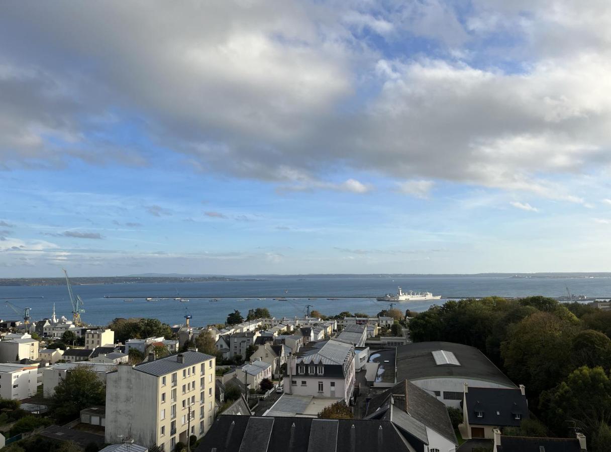 Nouveau! Appartement Vue Mer 180° Et Place Parking 브레스트 외부 사진